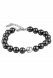 Pulsera para ceniza negro (925 plata de ley)