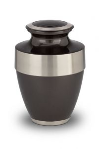 Brass funeral urn cremation ashes