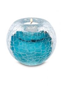 Crystal glass keepsake urn 'Drop'