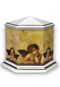 Funeral urn porcelain