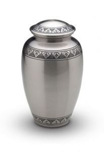 Brass funeral urn cremation ashes